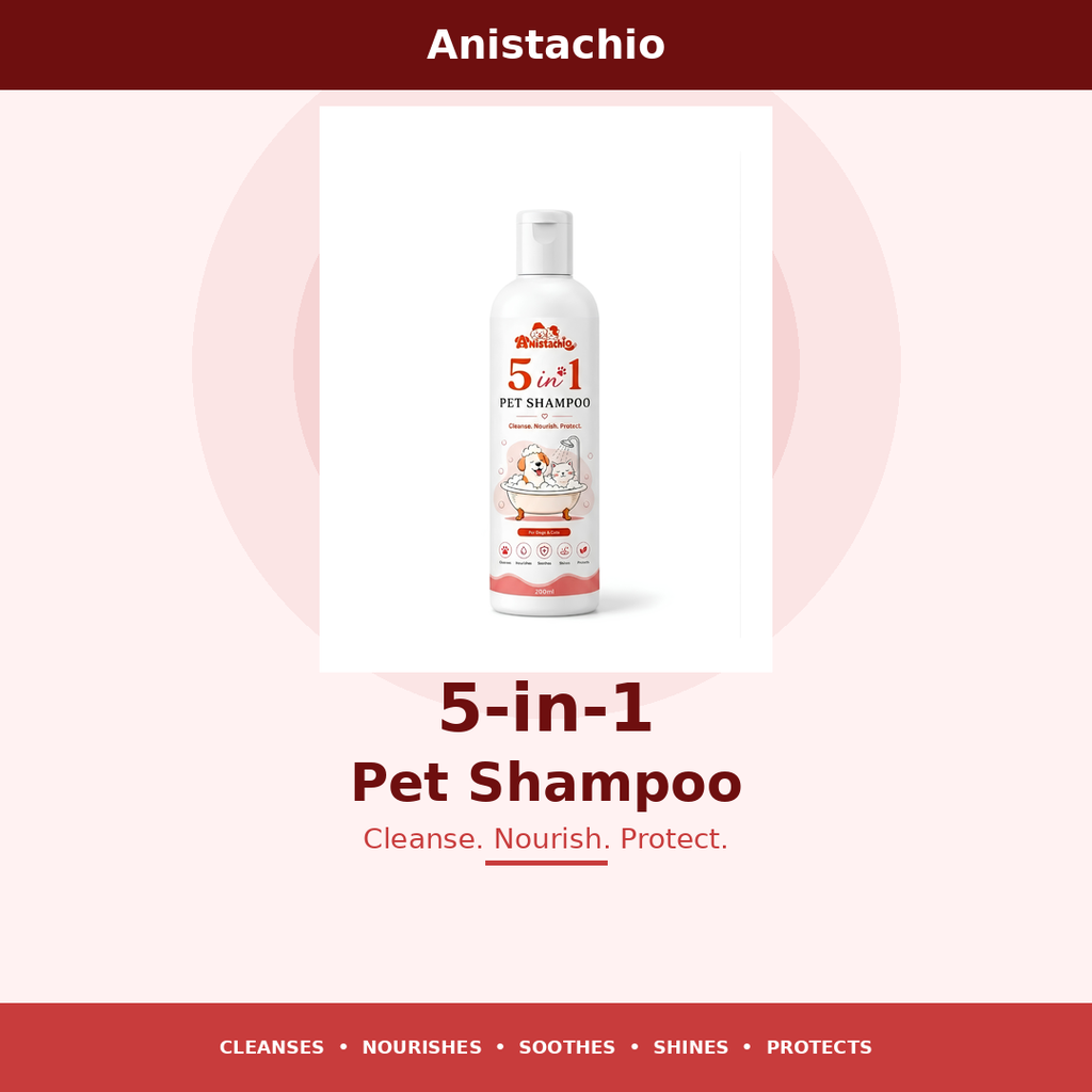 Anistachio Five in One Shampoo for Dogs & Cats