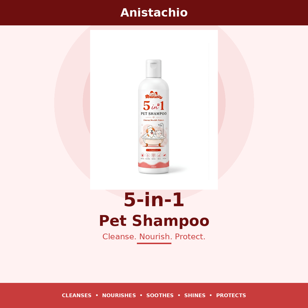 Anistachio Five in One Shampoo for Dogs & Cats