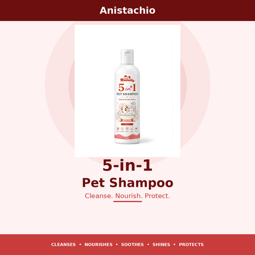 Anistachio Five in One Shampoo for Dogs & Cats