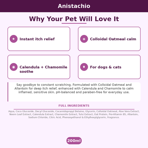 Anistachio Pet Anti-Itch Shampoo
